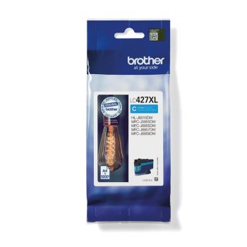 Brother LC427XLC High Yield Cyan Ink Cartridge (5,000 Pages*) LC427XLC