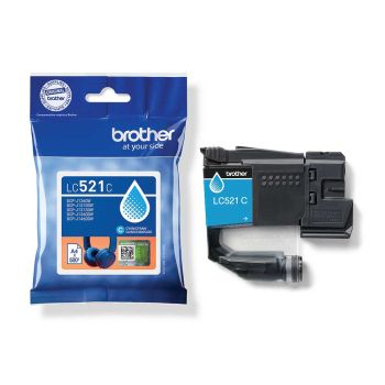 Brother LC521C Cyan Ink Cartridge (500 Pages*) LC521C