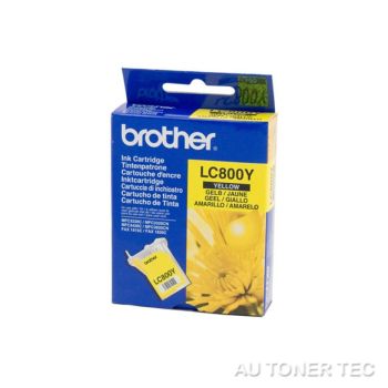 Brother LC800Y Yellow Ink Cartridge (400 pages*)