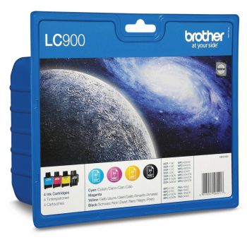 Brother LC900VALBP LC900 CMYK Ink Cartridge Value Pack