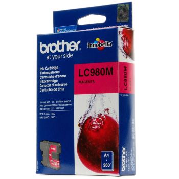 Brother LC980M Magenta Ink Cartridge (260 pages ISO/IEC24711)