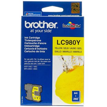 Brother LC980Y Yellow Ink Cartridge (260 pages ISO/IEC24711)