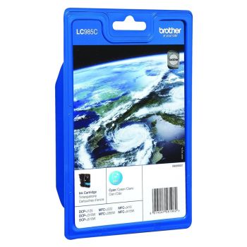 Brother LC985C Cyan Ink Cartridge (260 pages*)