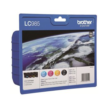Brother LC985VALBP LC985 CMYK Ink Cartridge Value Pack