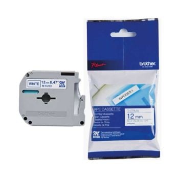 Brother MK233BZ M-K233 12mm Blue On White Tape