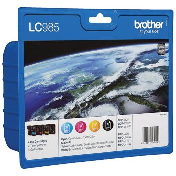 Brother PB-LC985VAL LC985 CMYK Ink Value Pack