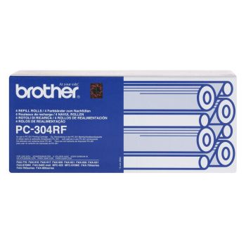 Brother PC304 4 Ribbon Refill pack - 235 pages per ribbon PC304RF