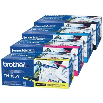 Brother TN135 CMYK High Yield Toner Cartridge Multipack