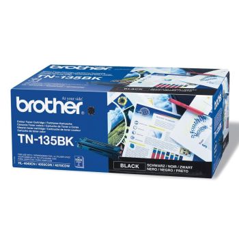 Brother TN135BK High Yield Black Toner Cartridge (5,000 pages*)