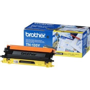 Brother TN135Y High Yield Yellow Toner Cartridge (4,000 pages*)