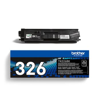 Brother TN326BK High Yield Black Toner Cartridge (4,000 pages*)