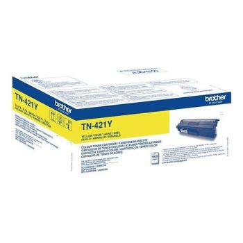 Brother TN421Y Standard Yellow Toner (1,800 Pages*)