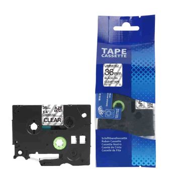 Compatible Brother TZe161 36mm Black On Clear Tape (8m) CP-TZe161