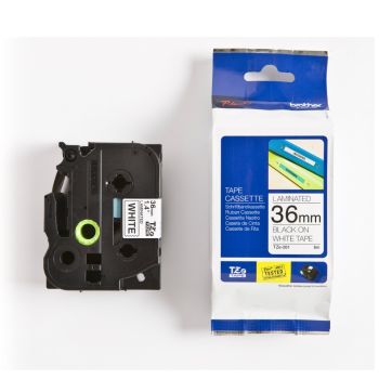 Brother TZe261 36mm x 8m Black On White Tape Cassette TZ261