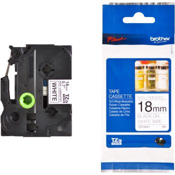 Brother TZeN241 18mm Non Laminated Black On White TZN241