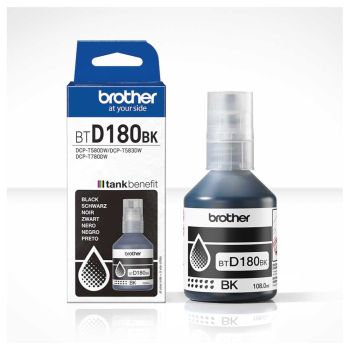 Brother BTD180BK Black Ink Cartridge (7,500 Pages*) BTD-180BK