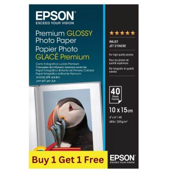 Epson Premium Glossy Photo Paper 100x150mm (40 sheets) 255gsm C13S042153