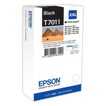Epson C13T70114010 T7011 Extra High Yield Black Ink Cartridge (3,400 pages*)