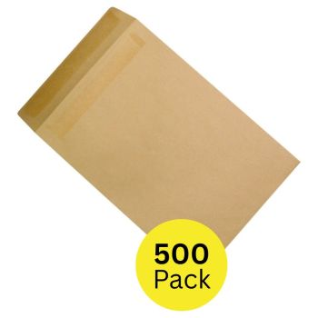 5 Star Office Envelopes Pocket Self Seal 115gsm C5 229x162mm Manilla (Pack of 500)