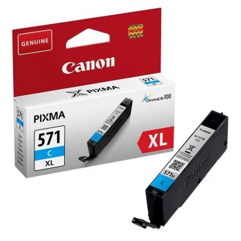 Canon CLI-571CXL Cyan High Yield Ink Cartridge (11ml) 0332C001