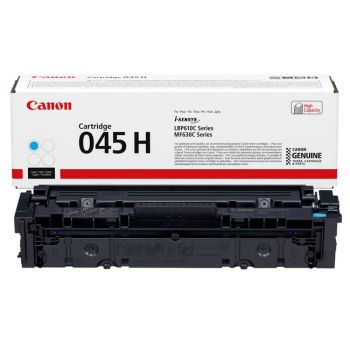 Canon 045H High Capacity Cyan Toner Cartridge (2,200 Pages*) 1245C002