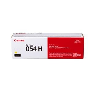 Canon 054H High Yield Yellow Toner Cartridge (2,300 Pages*) 3025C002