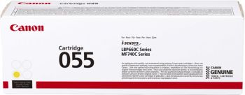 Canon 055 Yellow Standard Toner Cartridge (2,100 Pages) 3013C002