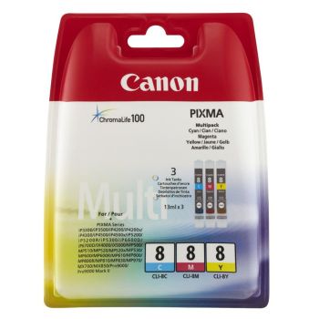 Canon 0621B026 CLI-8 Ink Multi-Pack (CMY)