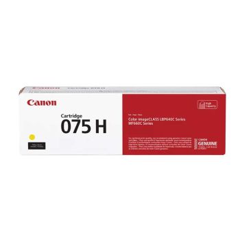 Canon 075H High Capacity Yellow Toner Cartridge (2,500 Pages*) 6366C002