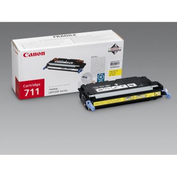 Canon 1657B002AA 711 Yellow Toner Cartridge (6,000 pages*)