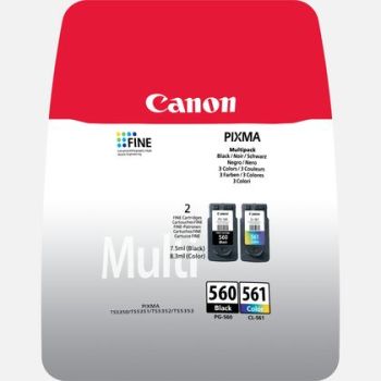 Canon PG-560 Black & CL-561 Colour Ink Cartridge Multi Pack 3713C006