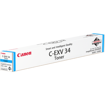 Canon 3783B002AA C-EXV34 Cyan Toner Cartridge