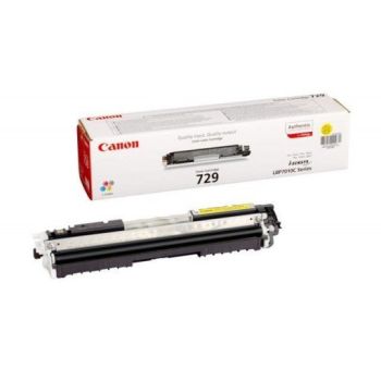 Canon 4367B002AA 729 Yellow Toner Cartridge (1,000 pages*)