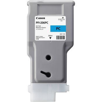 Canon 5307B001AA PFI-206PC Photo Cyan Ink Tank (300ml) 5307B001