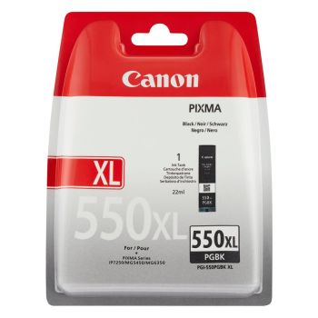 Canon PGI-550PGBK XL High Yield Black Pigment Ink Cartridge (500 pages*) 6431B001