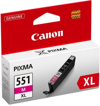 Canon CLI-551M XL High Yield Magenta Ink Cartridge (680 pages*) 6445B001