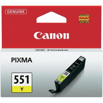 Canon CLI-551Y Yellow Ink Cartridge (344 pages*) 6511B001