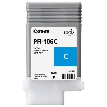 Canon 6622B001AA PFI-106C Cyan Ink Tank (130ml)