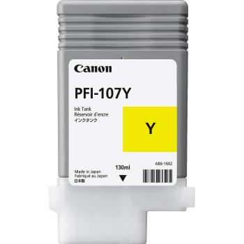 Canon 6708B001AA PFI-107Y Yellow Ink Tank (130ml)