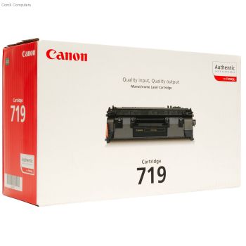 Canon 3479B002AA Black Toner Cartridge 719 (2,100 pages*)