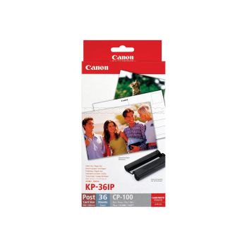 Canon 7737A001 Paper + Ink Set - 36 Postcards (100x148mm / 4x6in) 7737A001AH