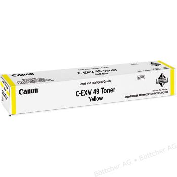 Canon C-EXV49 Yellow Standard Yield Toner Cartridge (19,000 Pages*) 8527B002
