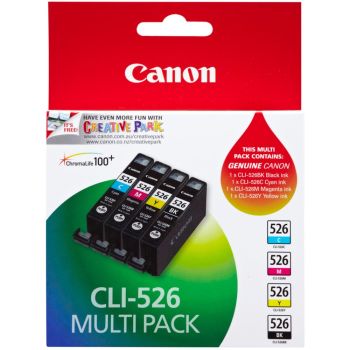 Canon PB-CLI526VAL CLI-526 CMYK Ink Cartridge Pack