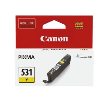 Canon CLI-531Y Yellow Ink Cartridge (191 Pages*) 6121C001