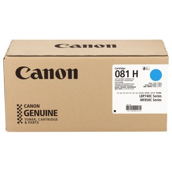 Canon 081H High Yield Cyan Toner Cartridge (12,900 Pages*) 7336C001