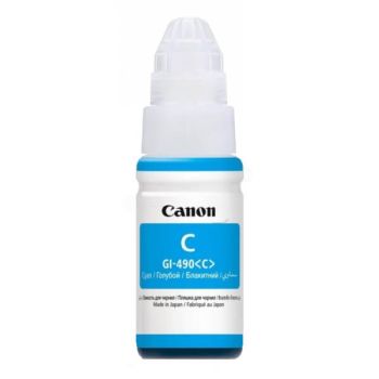 Canon GI-490C Cyan Ink Cartridge (7,000 Pages*) 0664C001