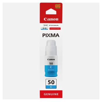 Canon GI-50C Cyan Ink Bottle (7,700 Pages*) 3403C001
