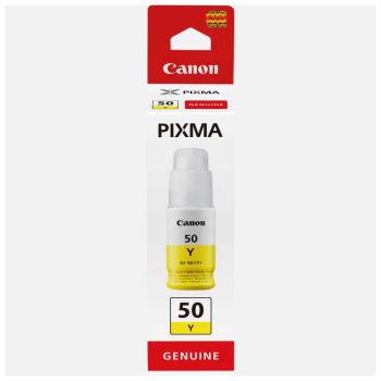 Canon GI-50Y Yellow Ink Bottle (7,700 Pages*) 3405C001