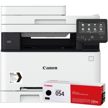 Canon  i-SENSYS MF645Cx A4 Colour Multifunction Laser Printer + 054 Black Toner - DISCONTINUED