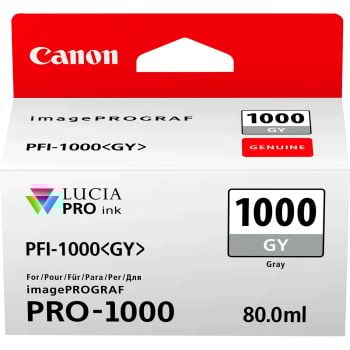 Canon 0552C001AA PFI-1000 Grey Ink Tank 80ml 0552C001